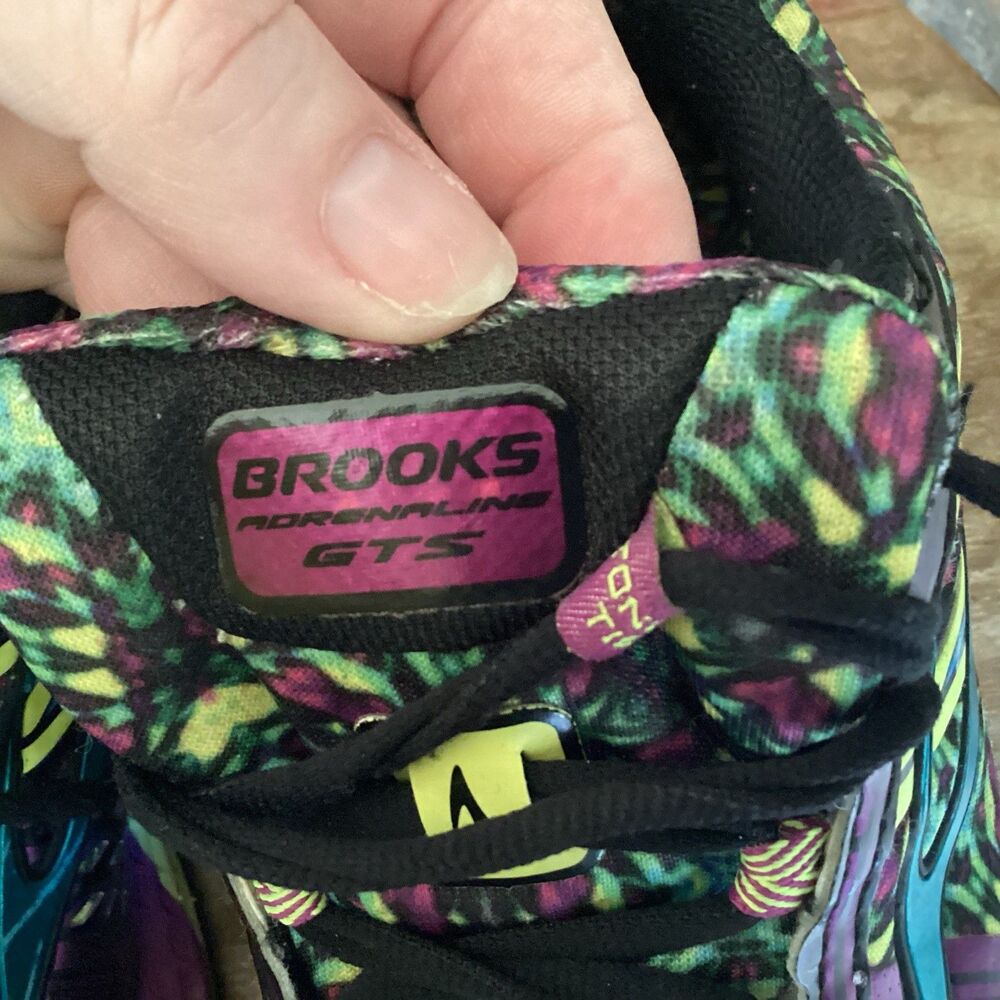 Brooks Adrenaline GTS 15 Size 8 Kaleidoscope Stability Running Sneaker Shoe - Picture 9 of 12